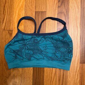 Blue Patagonia sports bra - medium